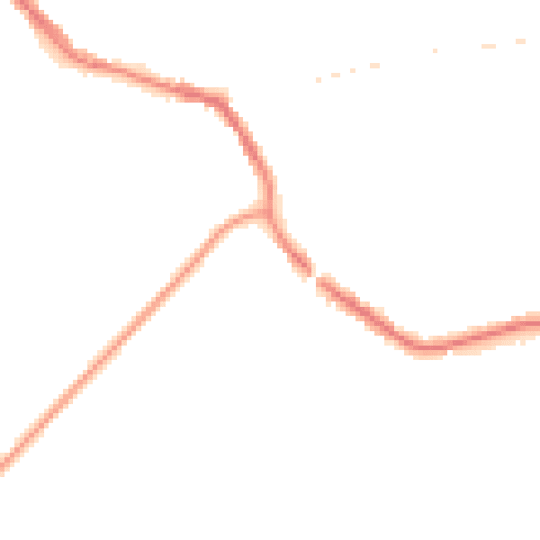 Night-time road noise heatmap for TN33 0BE