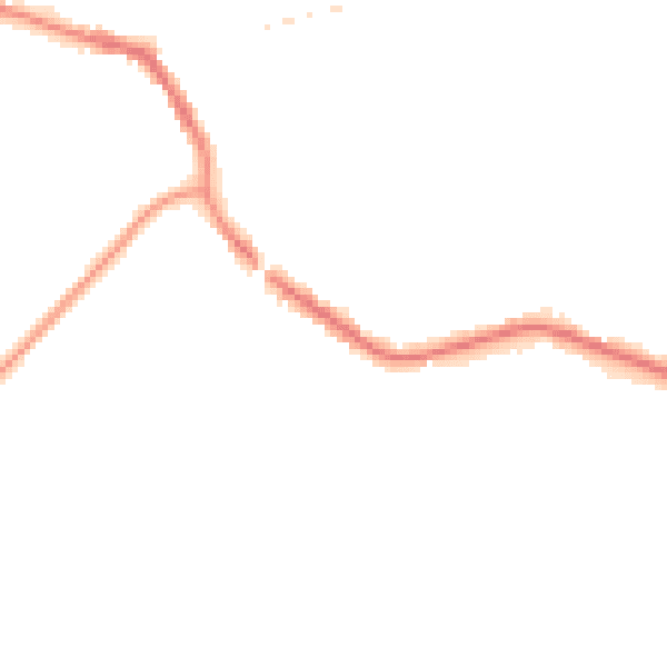 Night-time road noise heatmap for TN33 0BL