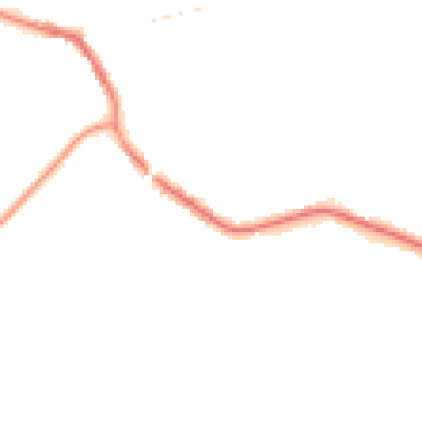 Night-time road noise heatmap for TN33 0BN