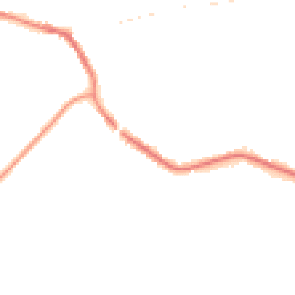 Night-time road noise heatmap for TN33 0BT