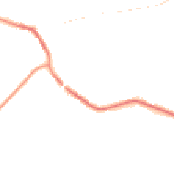 Night-time road noise heatmap for TN33 0BU
