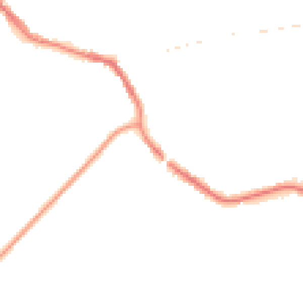 Night-time road noise heatmap for TN33 0BW