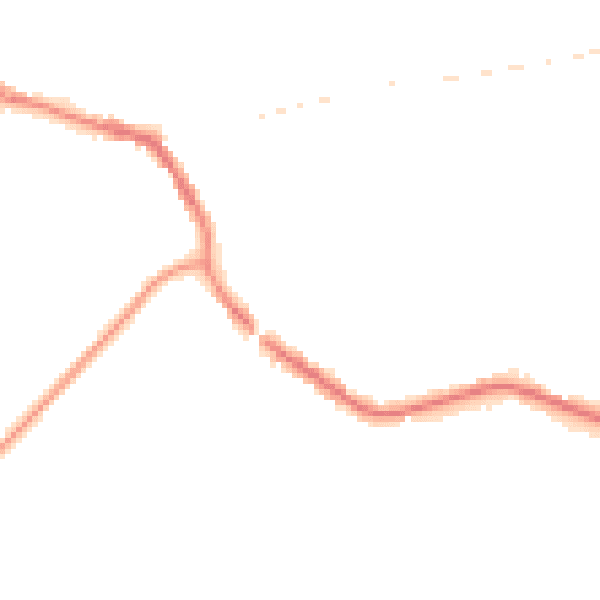 Night-time road noise heatmap for TN33 0DA