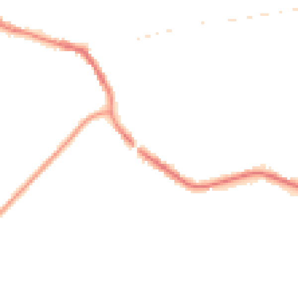 Night-time road noise heatmap for TN33 0DB