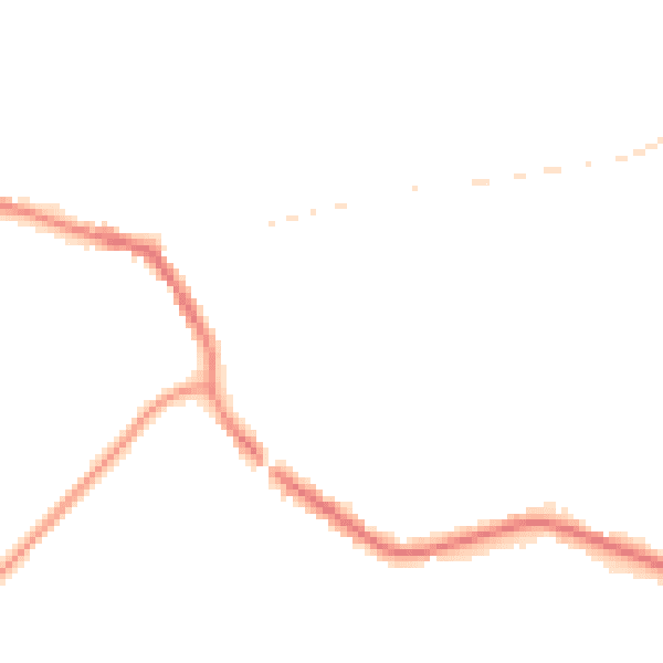 Night-time road noise heatmap for TN33 0DE