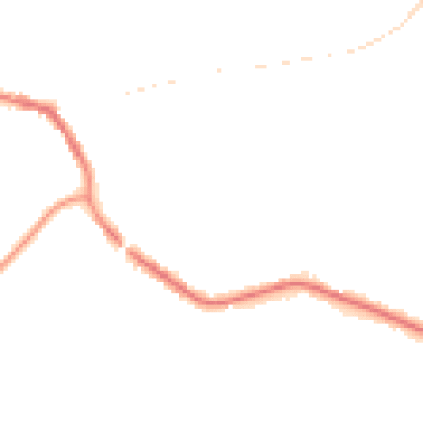 Night-time road noise heatmap for TN33 0DP