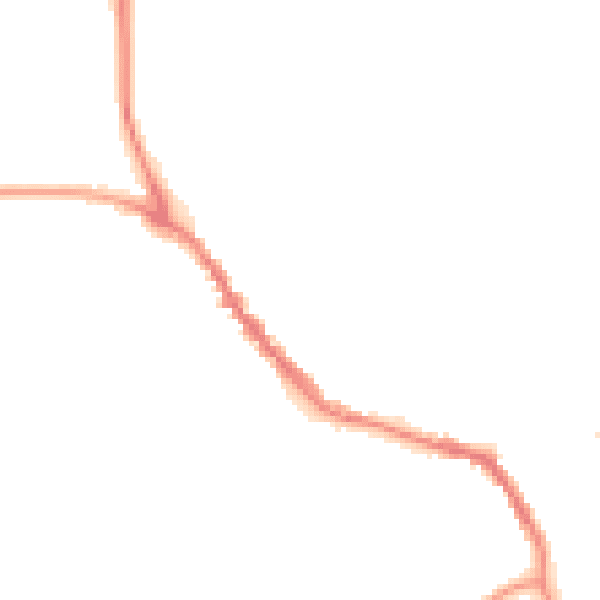 Night-time road noise heatmap for TN33 0DR