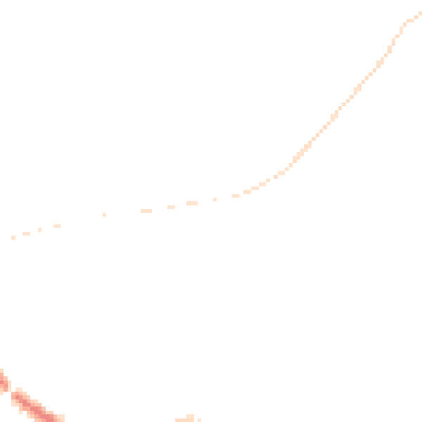 Night-time road noise heatmap for TN33 0DT