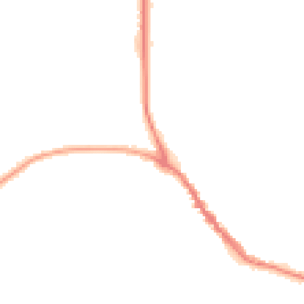 Night-time road noise heatmap for TN33 0EX