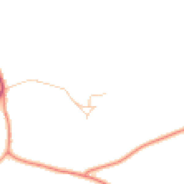Daytime road noise heatmap for TN33 0FB