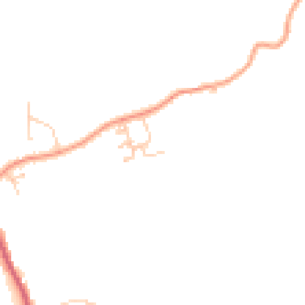 Daytime road noise heatmap for TN33 0FE