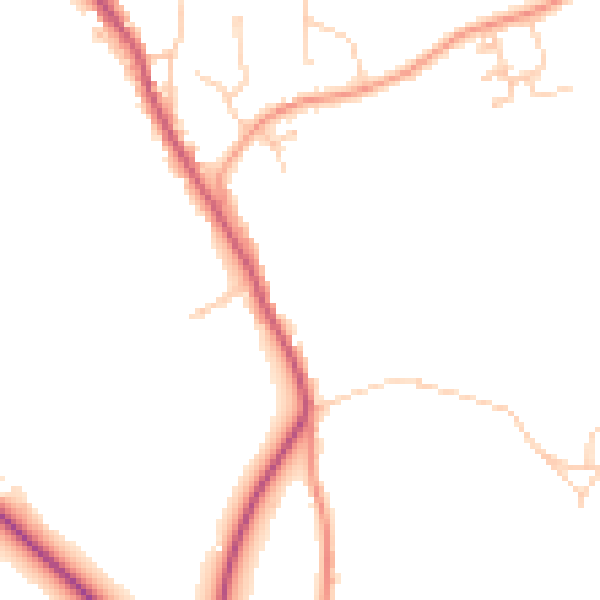 Daytime road noise heatmap for TN33 0FJ