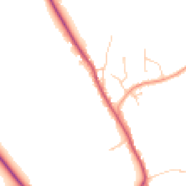 Daytime road noise heatmap for TN33 0FQ