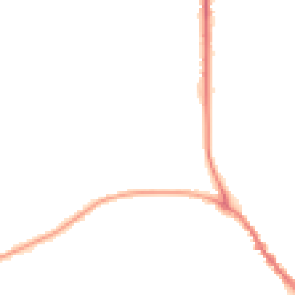Night-time road noise heatmap for TN33 0FX