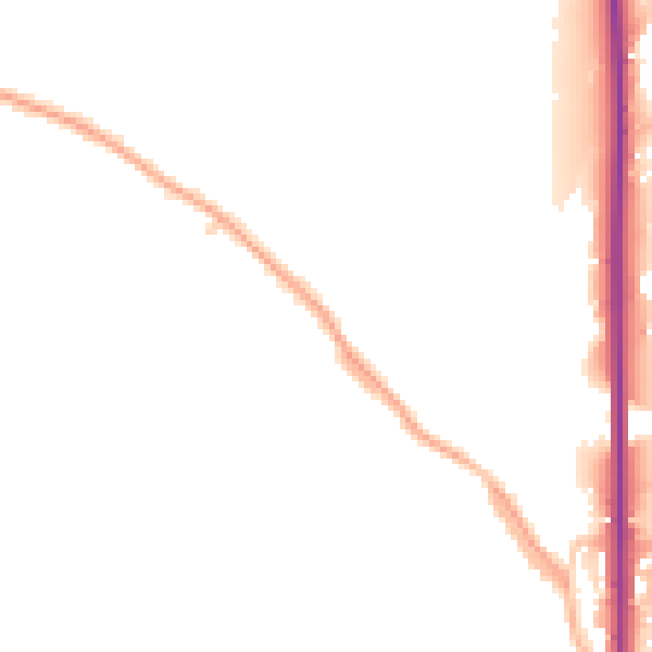 Daytime road noise heatmap for TN33 0LE