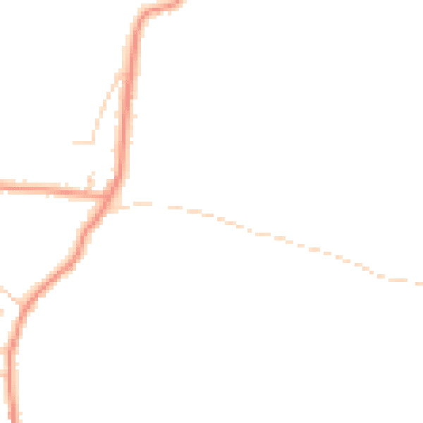 Daytime road noise heatmap for TN33 0LY