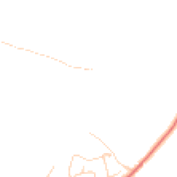 Daytime road noise heatmap for TN33 0LZ
