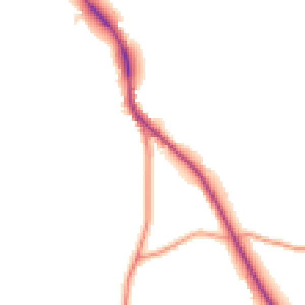 Daytime road noise heatmap for TN33 0NJ