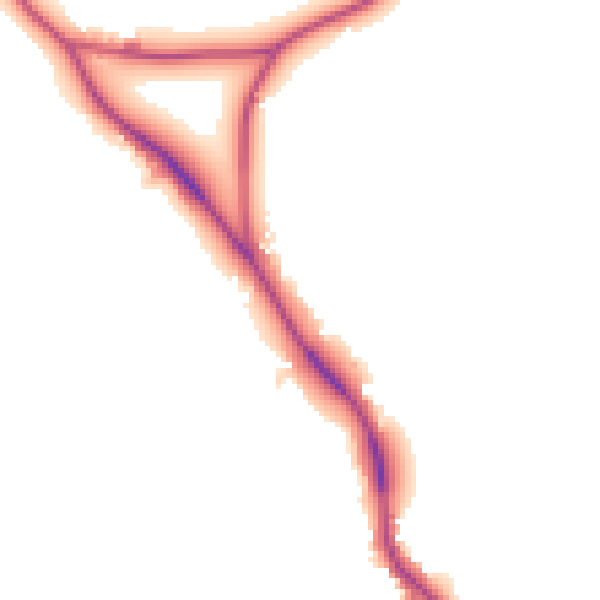 Daytime road noise heatmap for TN33 0NR