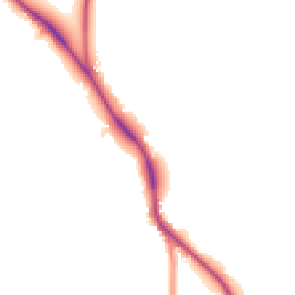 Daytime road noise heatmap for TN33 0NU