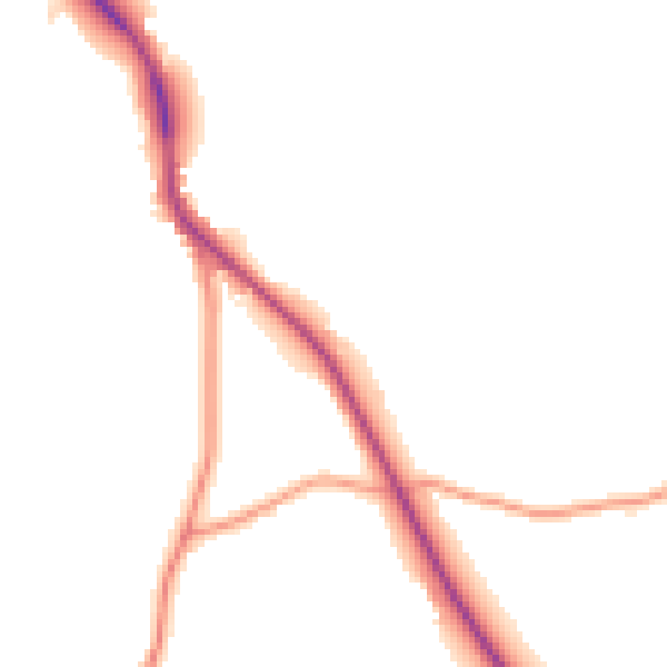 Daytime road noise heatmap for TN33 0NX