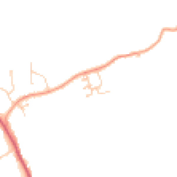 Daytime road noise heatmap for TN33 0PY