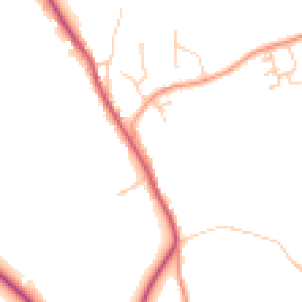 Daytime road noise heatmap for TN33 0QA