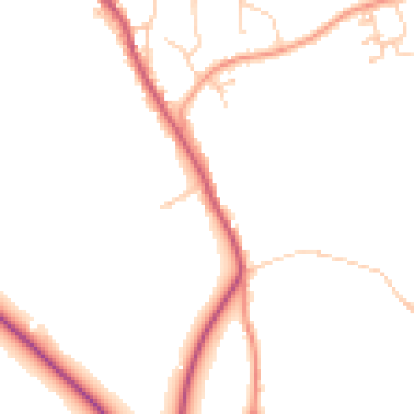 Daytime road noise heatmap for TN33 0QB