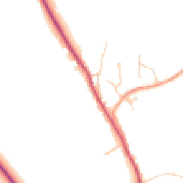 Daytime road noise heatmap for TN33 0QJ