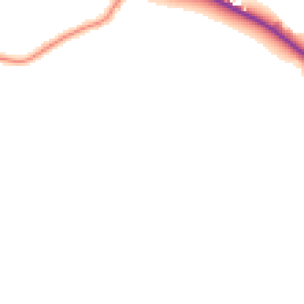 Daytime road noise heatmap for TN33 0SJ