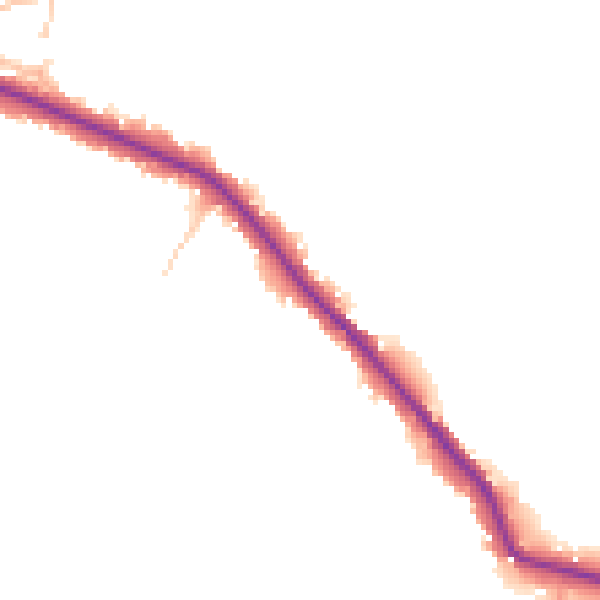 Daytime road noise heatmap for TN33 0TQ