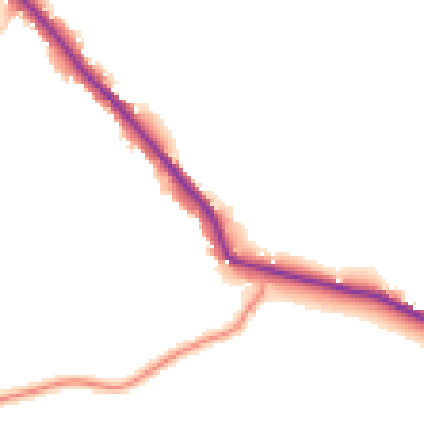 Daytime road noise heatmap for TN33 0TS