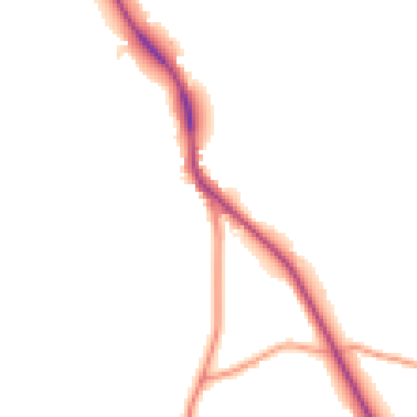 Daytime road noise heatmap for TN33 0UQ