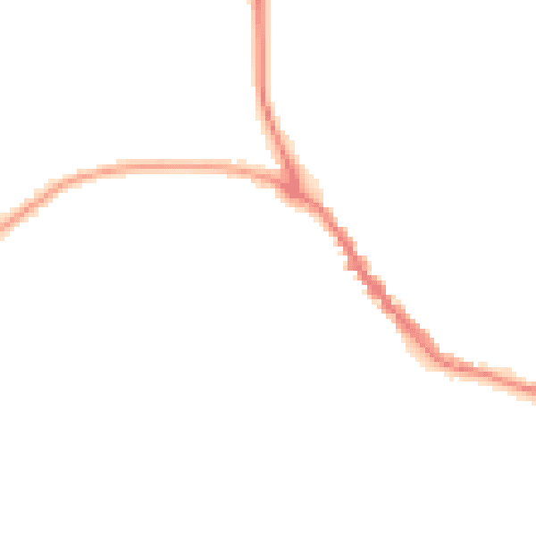 Night-time road noise heatmap for TN33 0XD