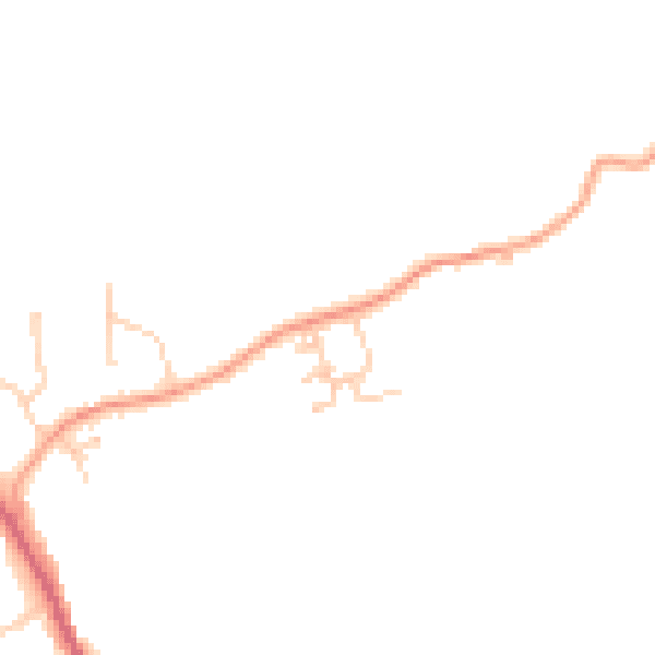 Daytime road noise heatmap for TN33 0YE