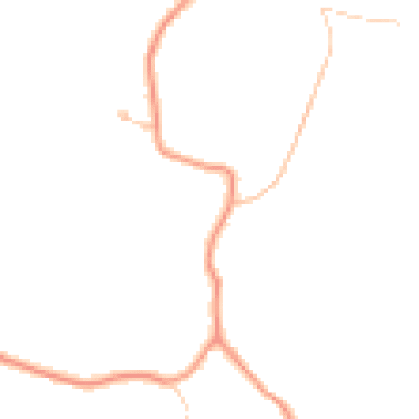 Daytime road noise heatmap for TN33 9AJ
