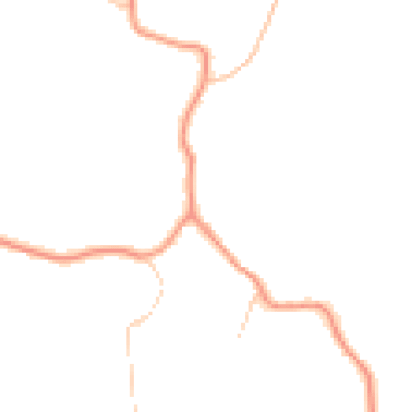 Daytime road noise heatmap for TN33 9AL