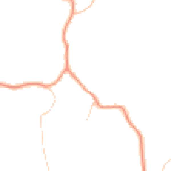 Daytime road noise heatmap for TN33 9AN