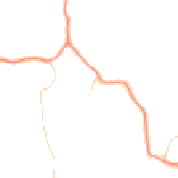 Daytime road noise heatmap for TN33 9AP