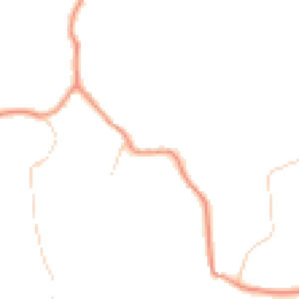 Daytime road noise heatmap for TN33 9AS