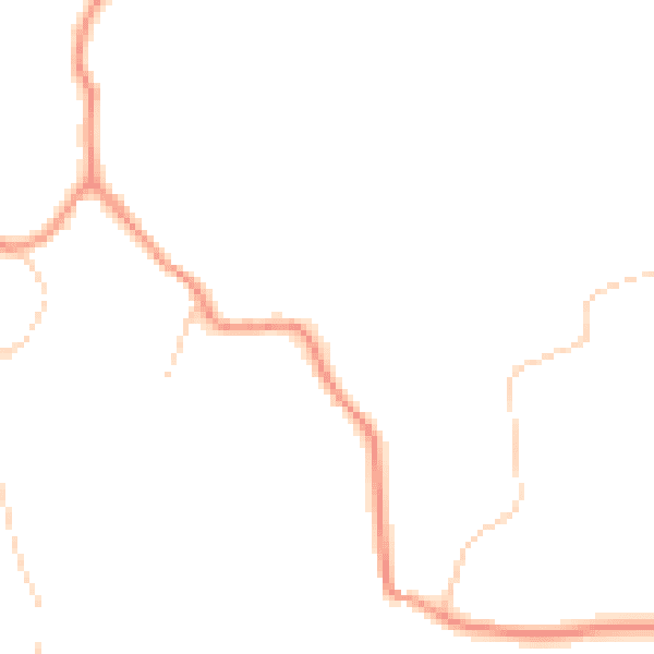 Daytime road noise heatmap for TN33 9AX