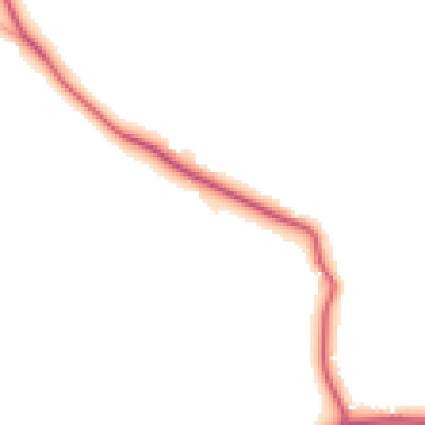 Daytime road noise heatmap for TN33 9DU