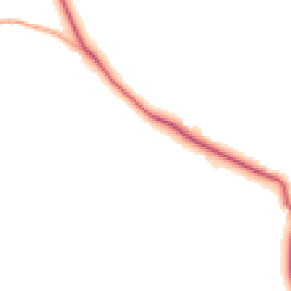 Daytime road noise heatmap for TN33 9DZ