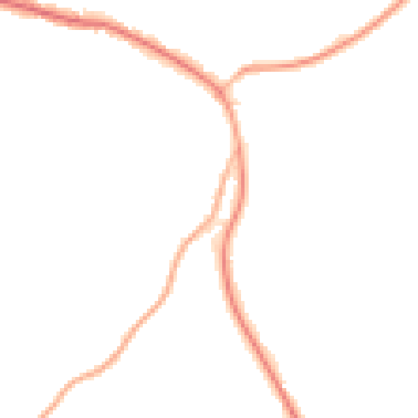 Night-time road noise heatmap for TN33 9EA
