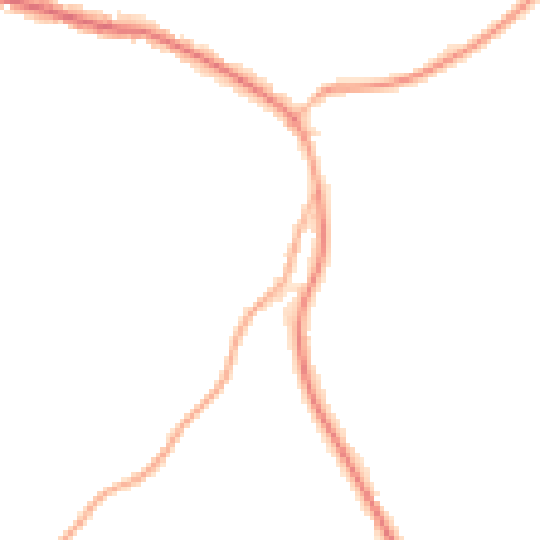 Night-time road noise heatmap for TN33 9EB