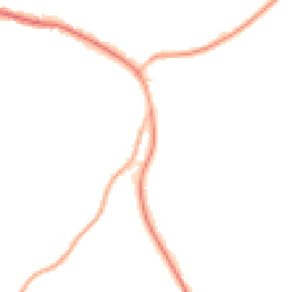 Night-time road noise heatmap for TN33 9EF