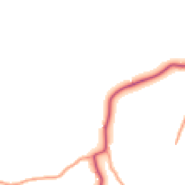 Daytime road noise heatmap for TN33 9HD