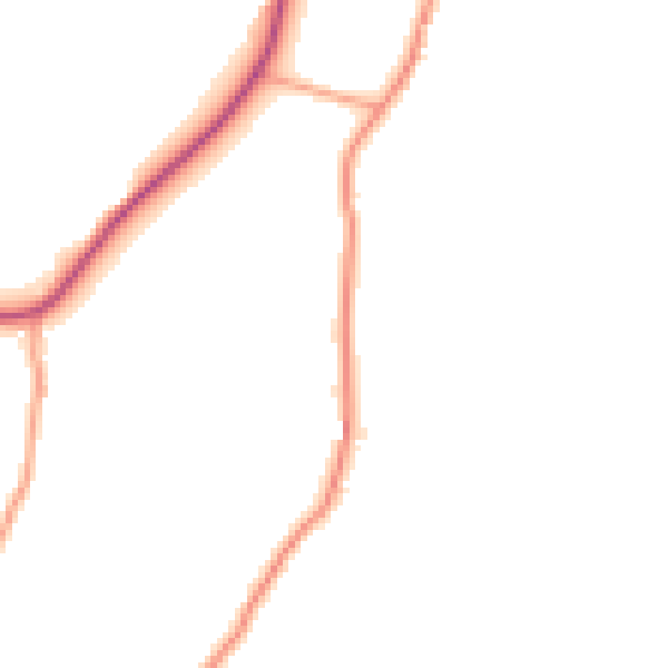Daytime road noise heatmap for TN33 9HN