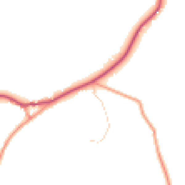 Daytime road noise heatmap for TN33 9HR