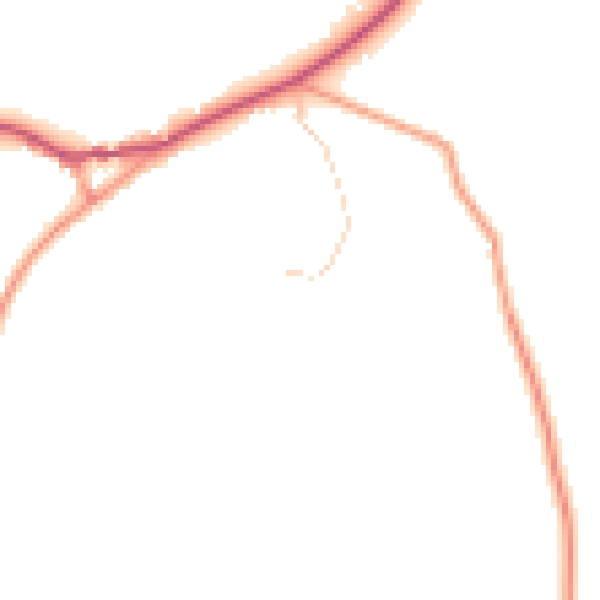 Daytime road noise heatmap for TN33 9HT